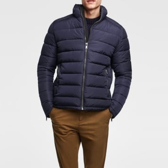 zara men puffer jacket